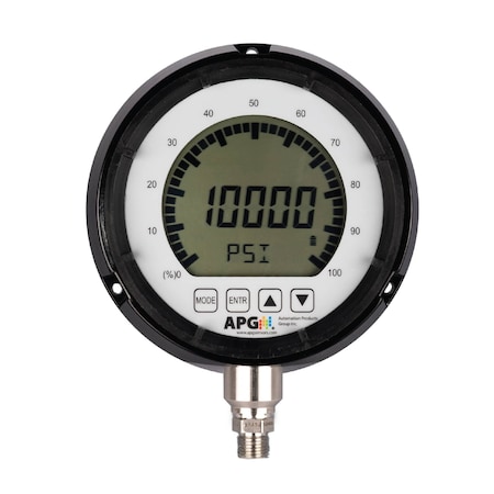 Apg Digital Pressure Gauge, Range 0-10,000 PSI PG10-10000-PSIS-F0-L0-E0-C0-P0-N0-B0